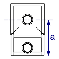 V02 front RPM-Rohrverbinder, Rohrschellen
