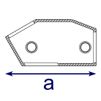 RPM-Rohrschellen Gelander-T-Stück V03s Guß